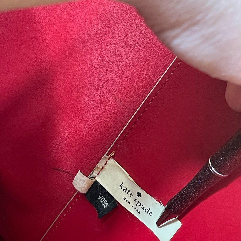 Kate Spade Tan & Red Tote, Coach Wallet, Twillies, Keychain, Xbody Chain & Dusty - Picture 10 of 16